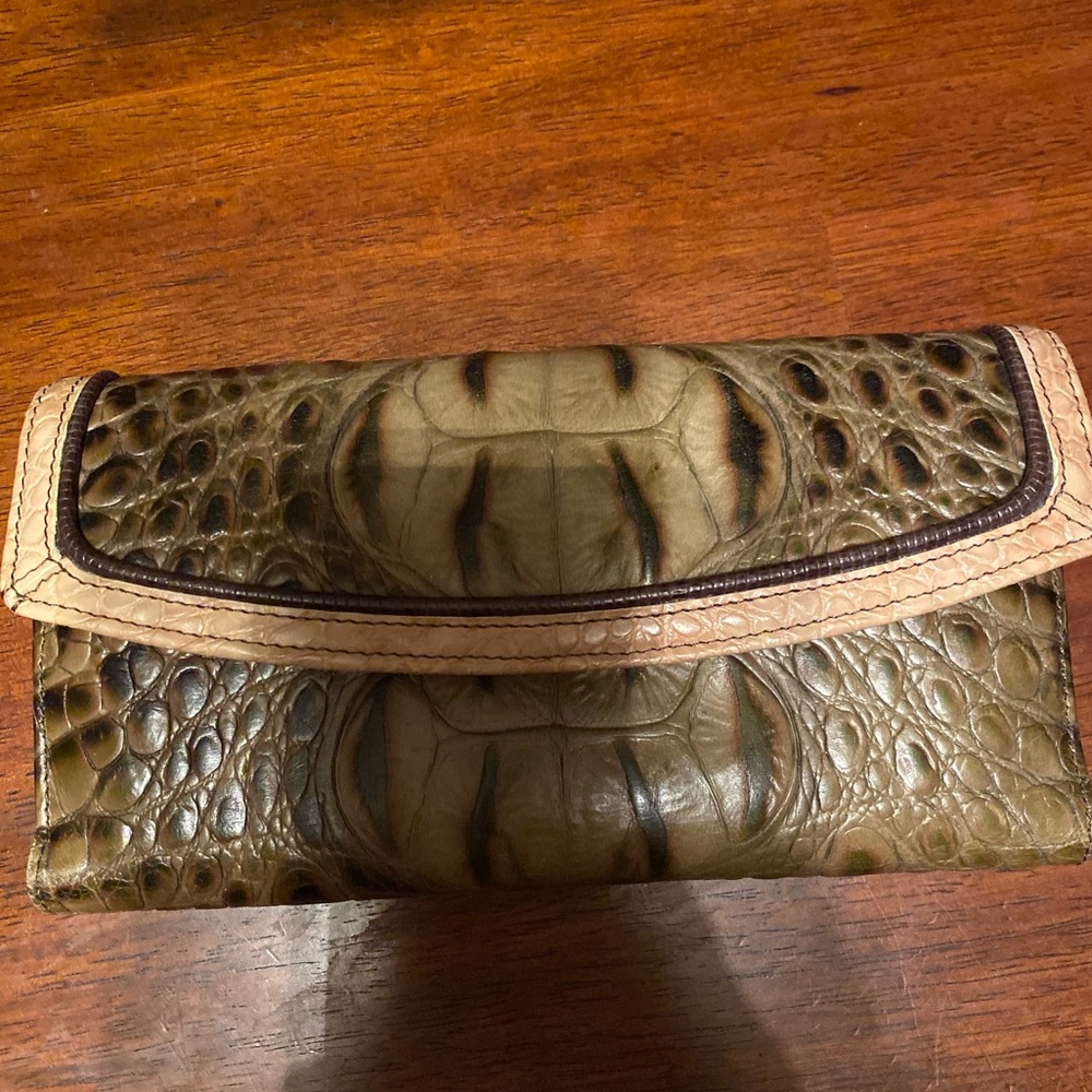 Brahmin wallet w/separate checkbook holder